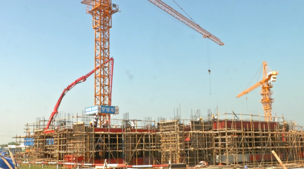 桐城 假期我在岗，重点项目施工忙